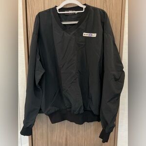 Mark Scott Collections Mens V Neck Golf Windbreaker Pull Over w/pockets Size L
